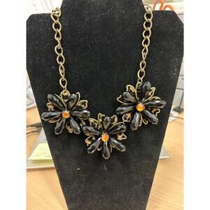 Eccentric Unique Black Eyed Susan Statement Necklace